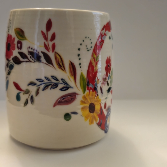 Starla M Halfmann Floral “C” Monogram Petal Palette Coffee Mug Cup - Picture 2 of 6